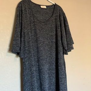 Black heather sweater tunic